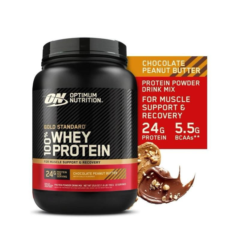 Optimum Nutrition, Gold Standard 100% Whey Protein Powder, for Muscle Growth, Chocolate Peanut Butter, 1.5Lb Tub