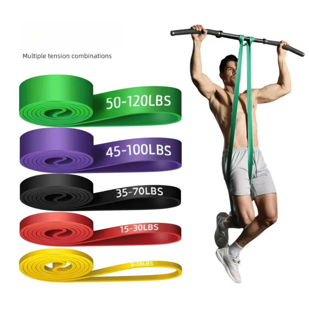 Heavy Duty Resistance Band Latex Elastic Belt Pull up Assist Training Yoga Workout Gym Equipment for Home Woman Man Pilates