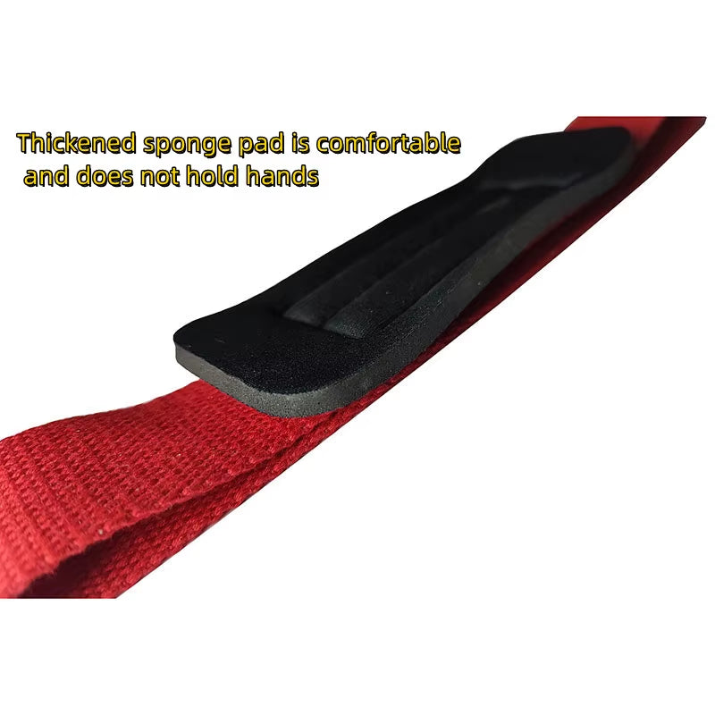 A Pair Gym Lifting Straps Barbell Deadlift Booster Belt Fitness Anti-Slip Wraps Wrist Straps Fitness Training Auxiliary Belt