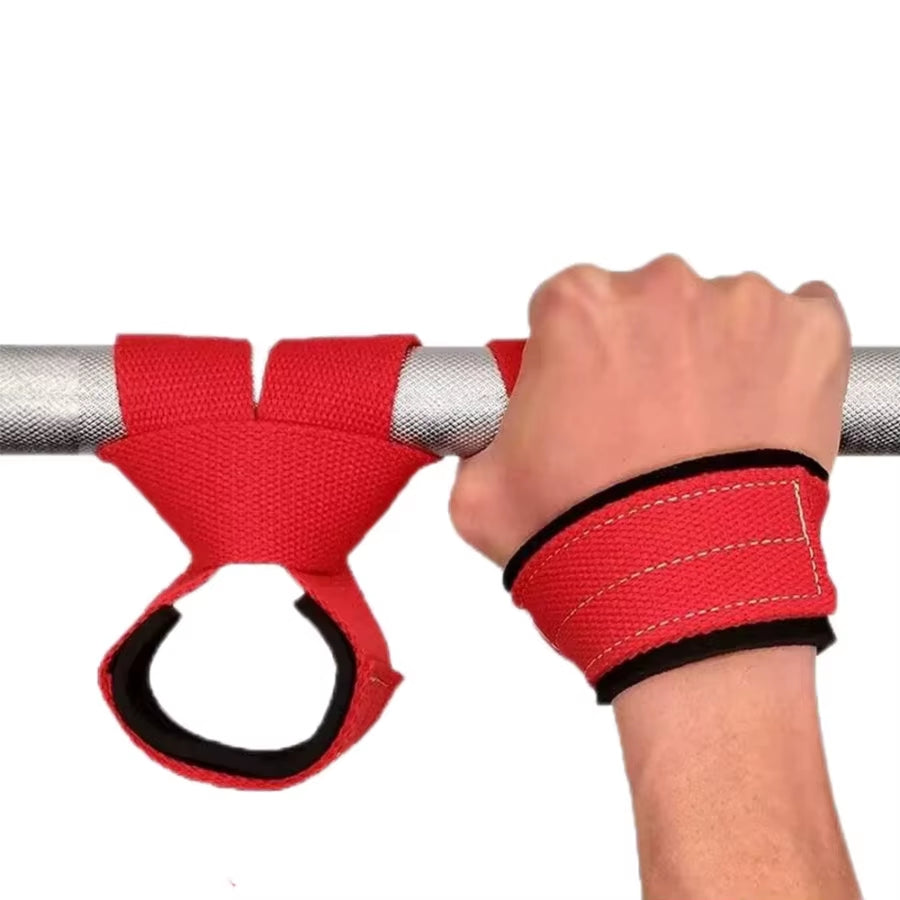 A Pair Gym Lifting Straps Barbell Deadlift Booster Belt Fitness Anti-Slip Wraps Wrist Straps Fitness Training Auxiliary Belt