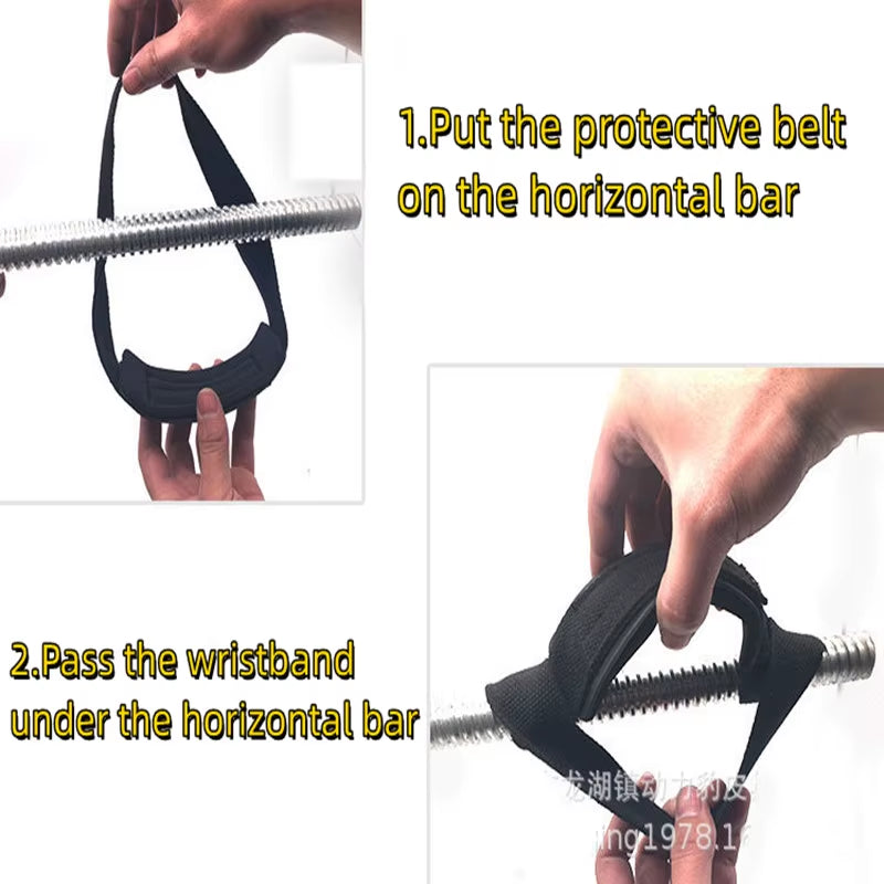 A Pair Gym Lifting Straps Barbell Deadlift Booster Belt Fitness Anti-Slip Wraps Wrist Straps Fitness Training Auxiliary Belt