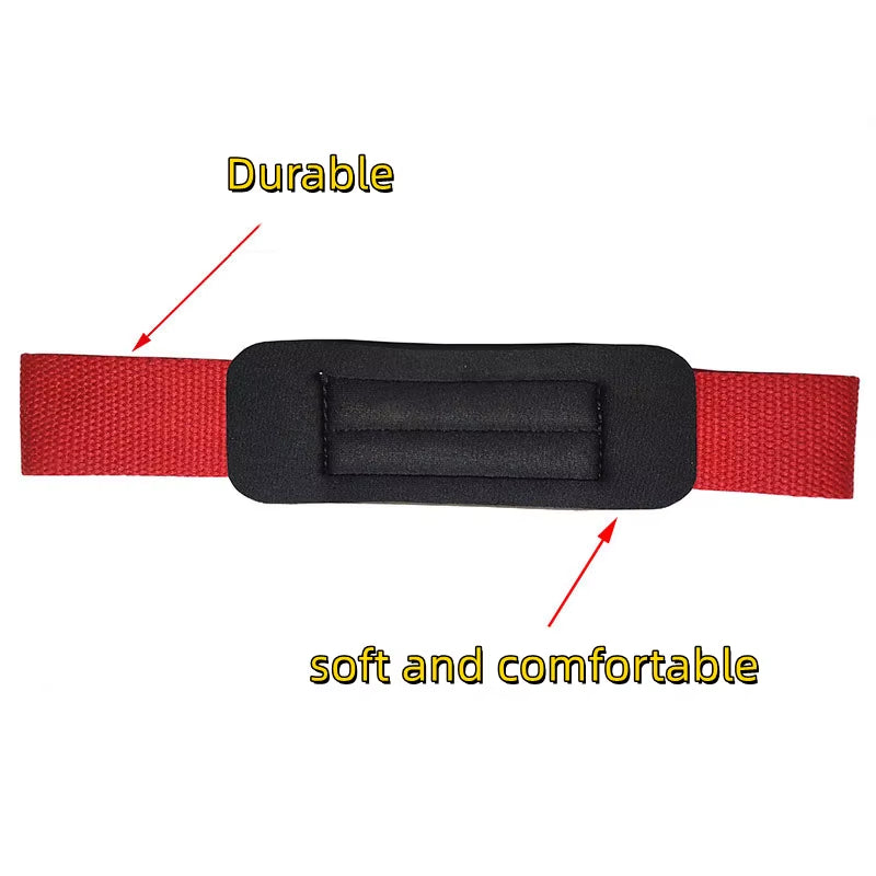 A Pair Gym Lifting Straps Barbell Deadlift Booster Belt Fitness Anti-Slip Wraps Wrist Straps Fitness Training Auxiliary Belt